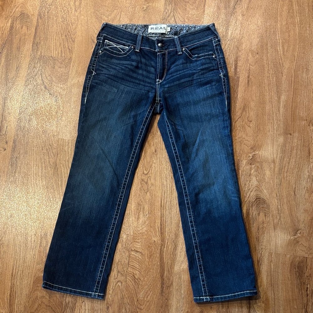 Ariat Women's Dark Blue Straight Leg Jeans 31S (adjustments)